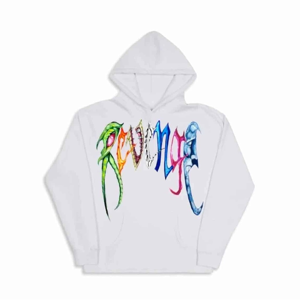 Revenge X Trippie Redd Arched Hoodie White - Size XL